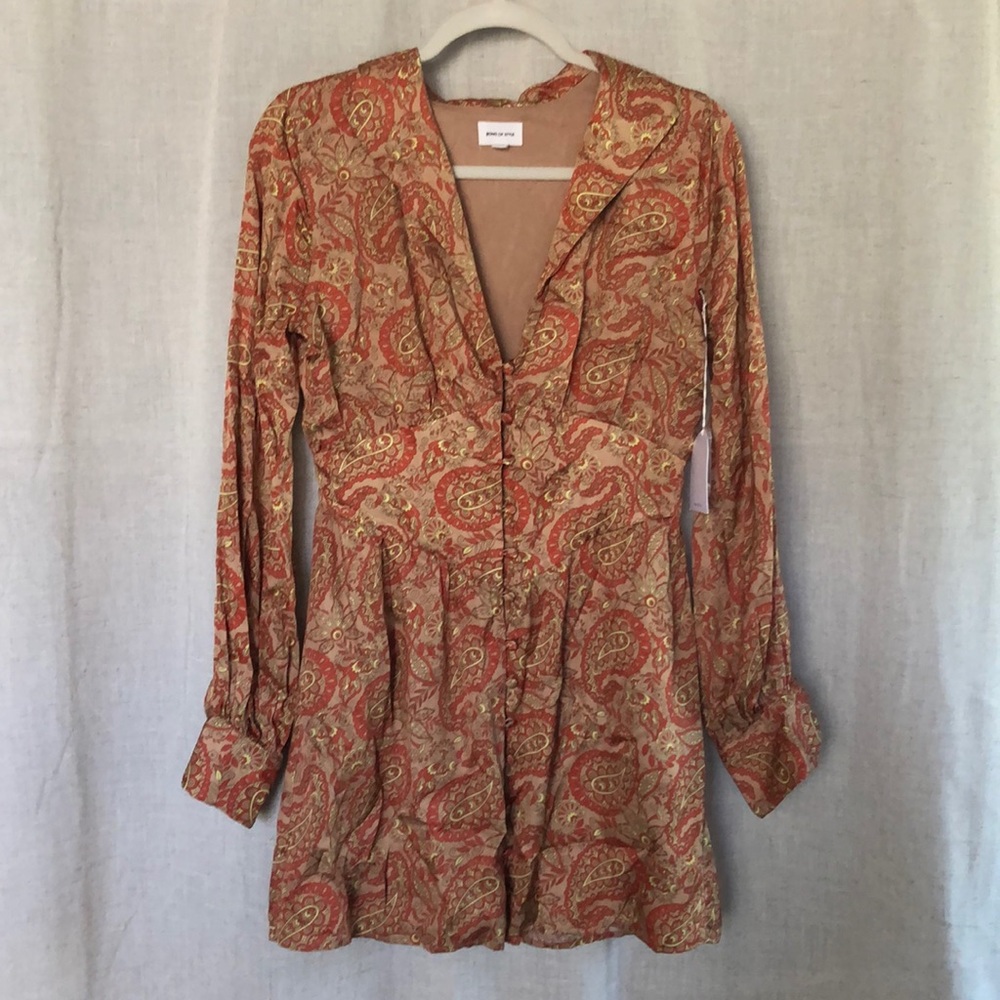 Song of style paisley mini dress